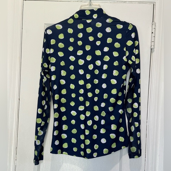 SanSoleil Ladies SolCool Print Long Sleeve Zip Sun Shirt NWT​ - Picture 2 of 5